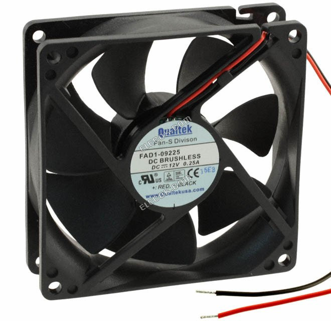 Qualtek FAD1-09225DBLW11 24V 0,05A 1,2W 2 vezeték Hűtőventilátor 