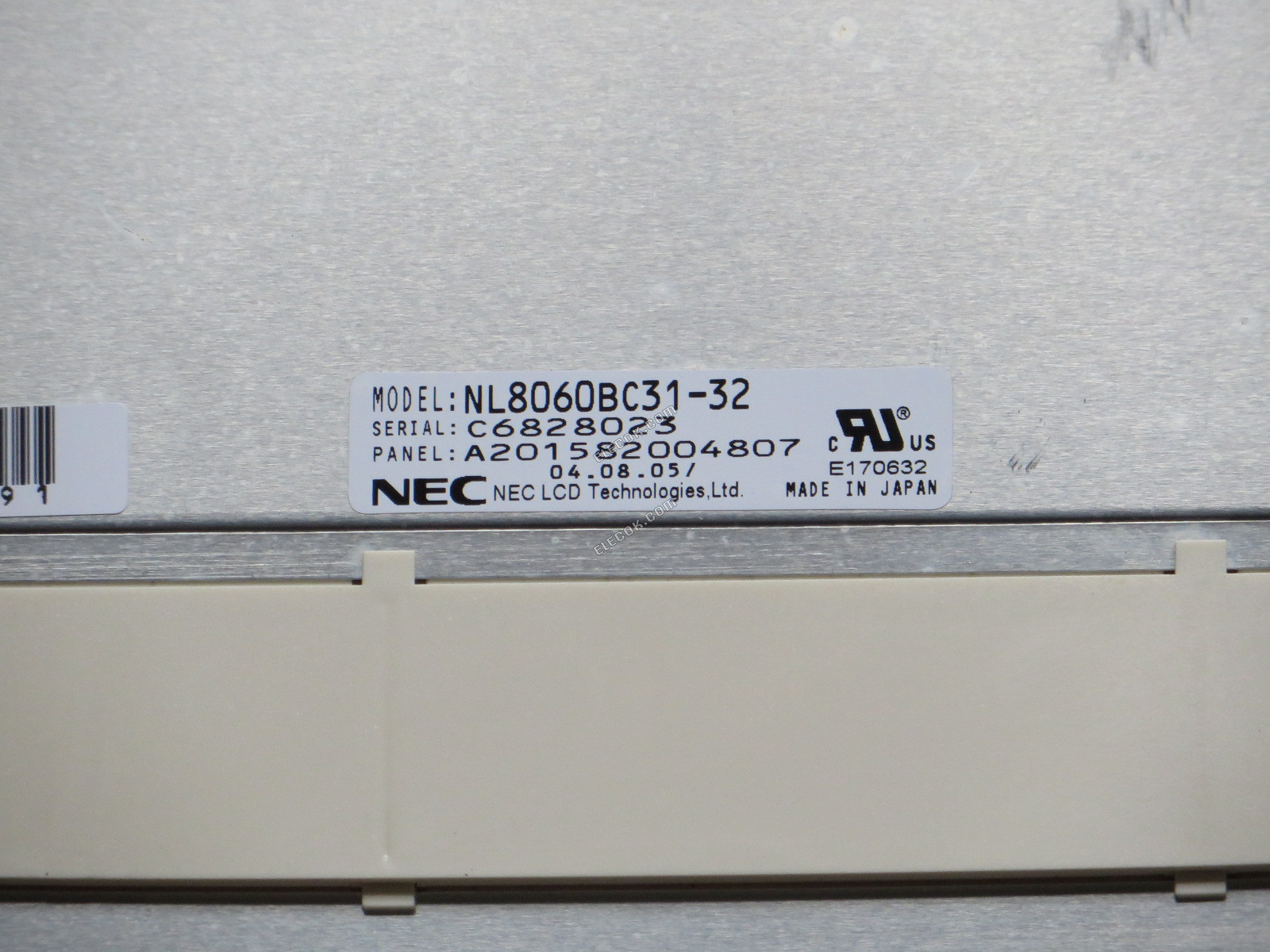 NL8060BC31-32 NEC 12,1" A-Si TFT-LCD Panel použitý 