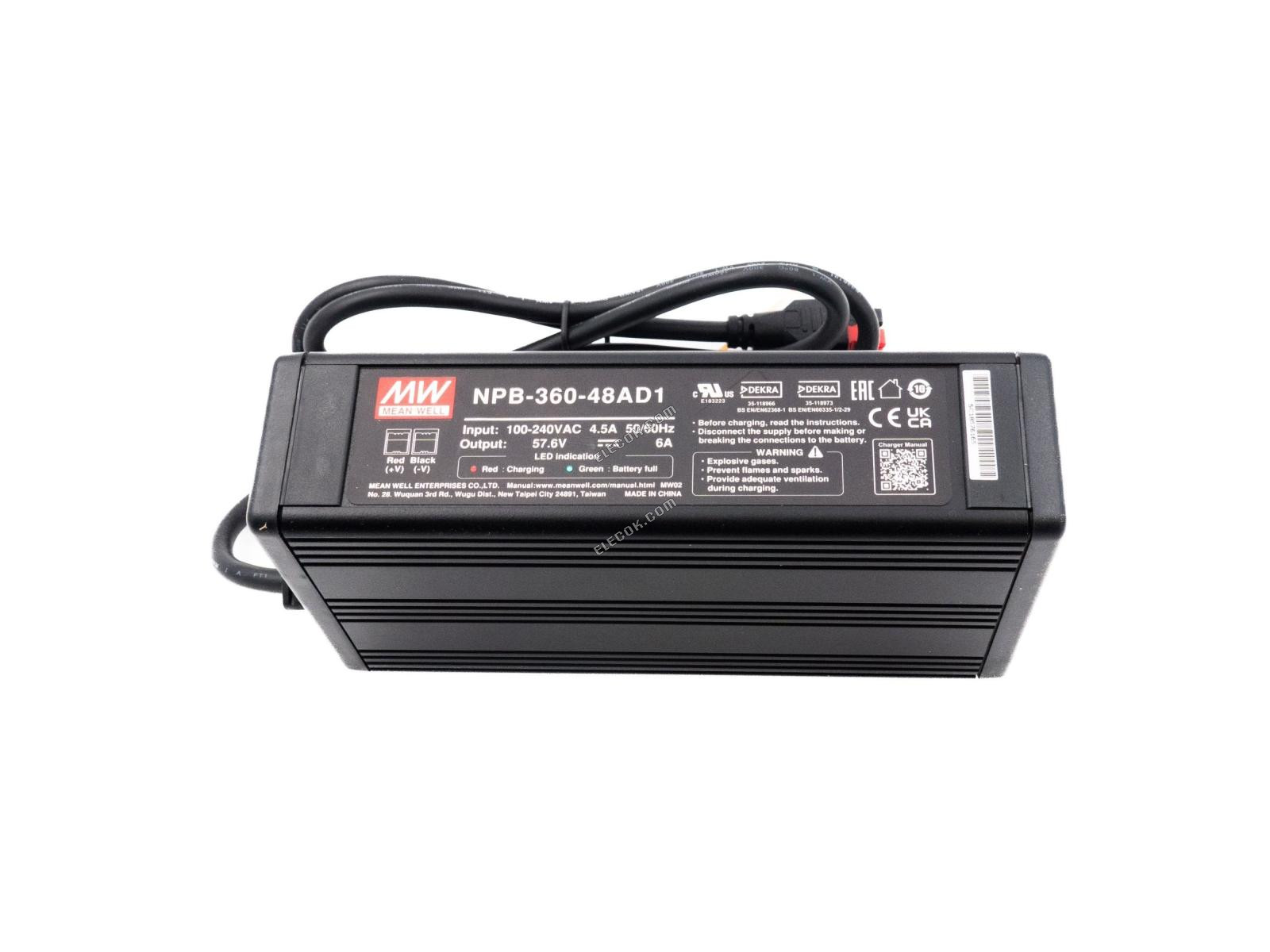 Mean Well NPB-360-48AD1 Baterie Charger 360W 48V Anderson Konektor 