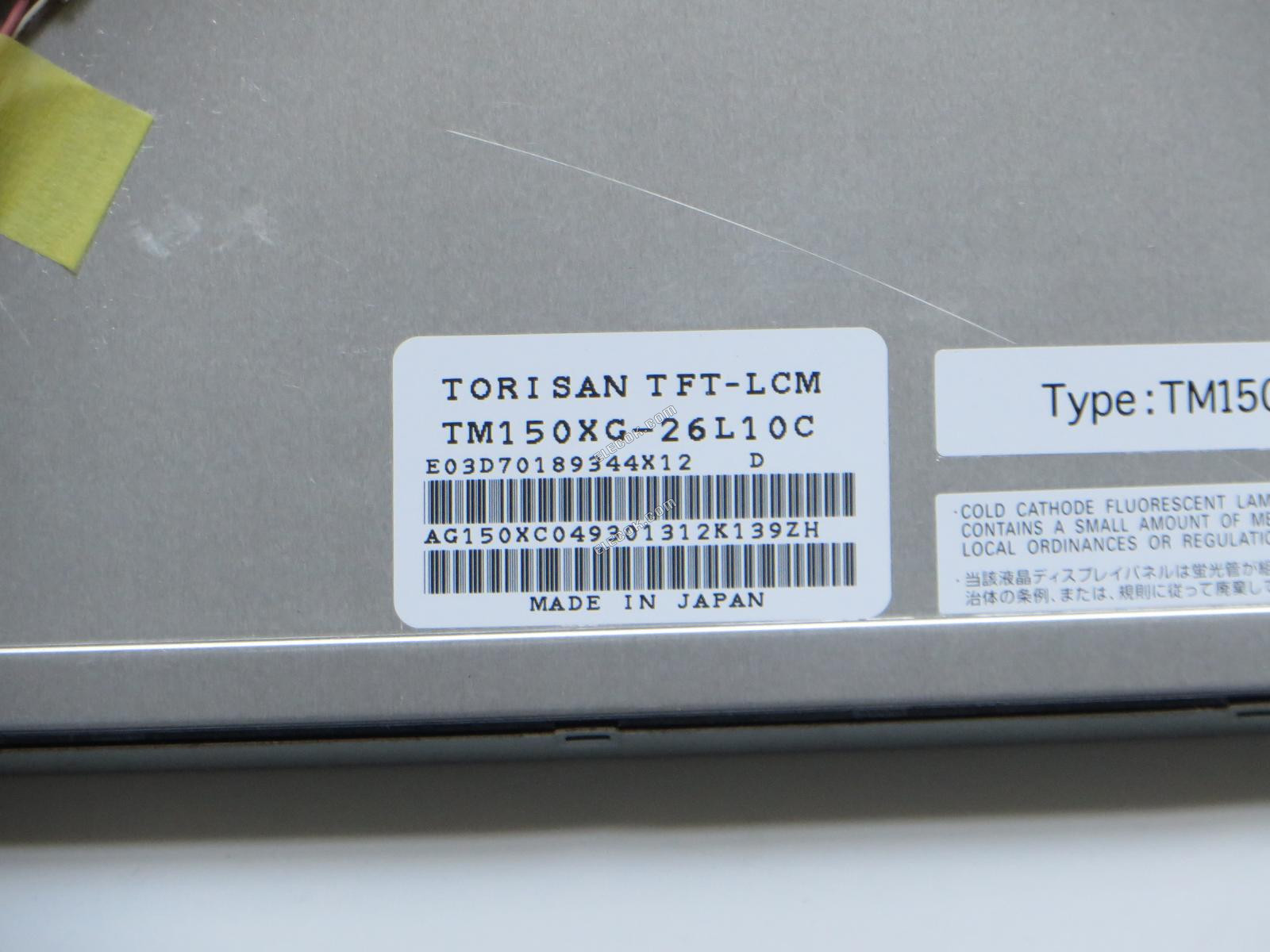 TM150XG-26L10C TORISAN 15.0" a-Si TFT-LCD Panel 