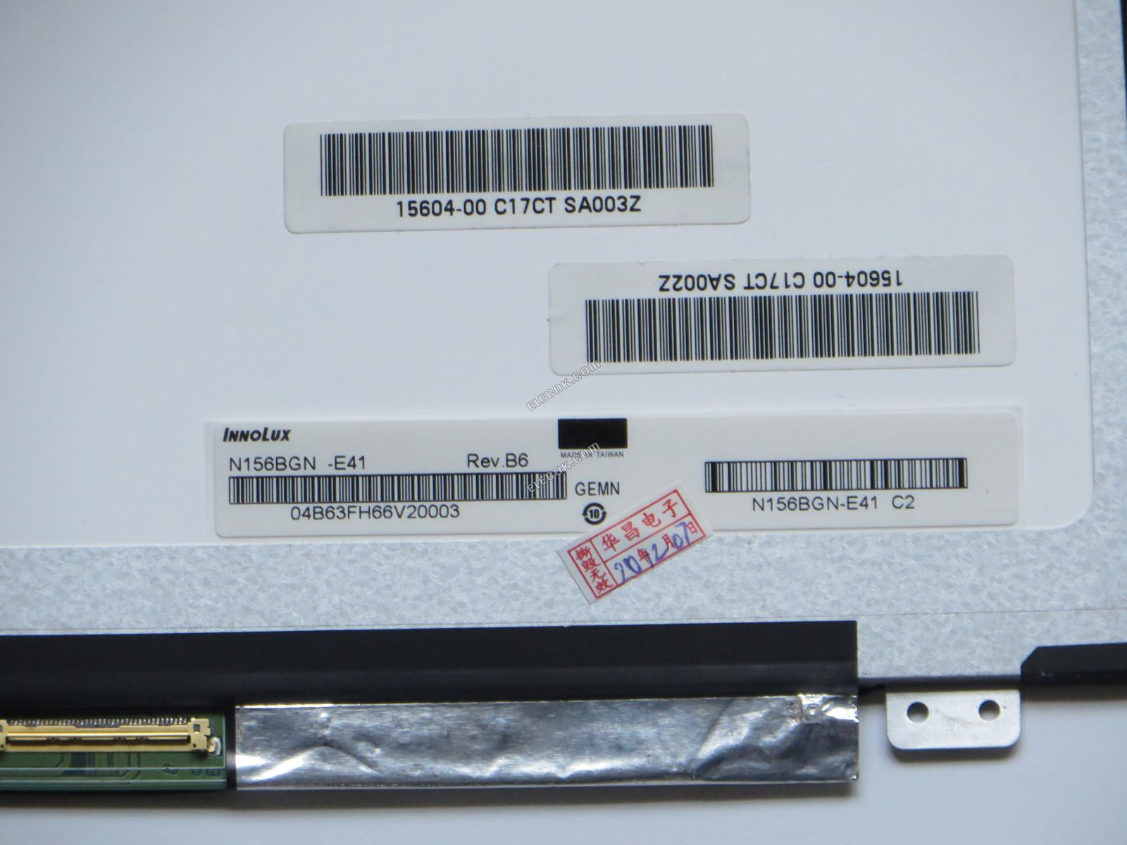 N156BGN-E41 INNOLUX 15,6 palec LCD Panel 