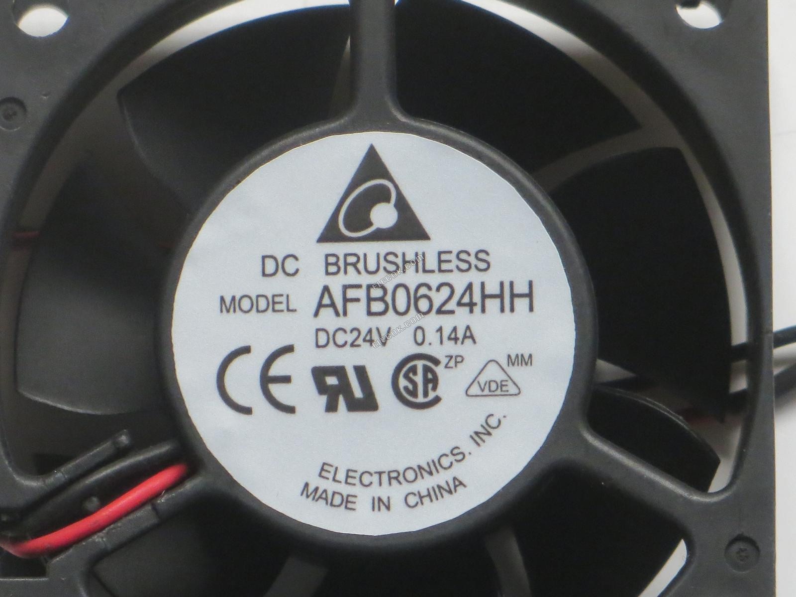 AFB0624HH 24V 0,14A 2 vezeték Frekvenciaváltós Hűtőventilátor 