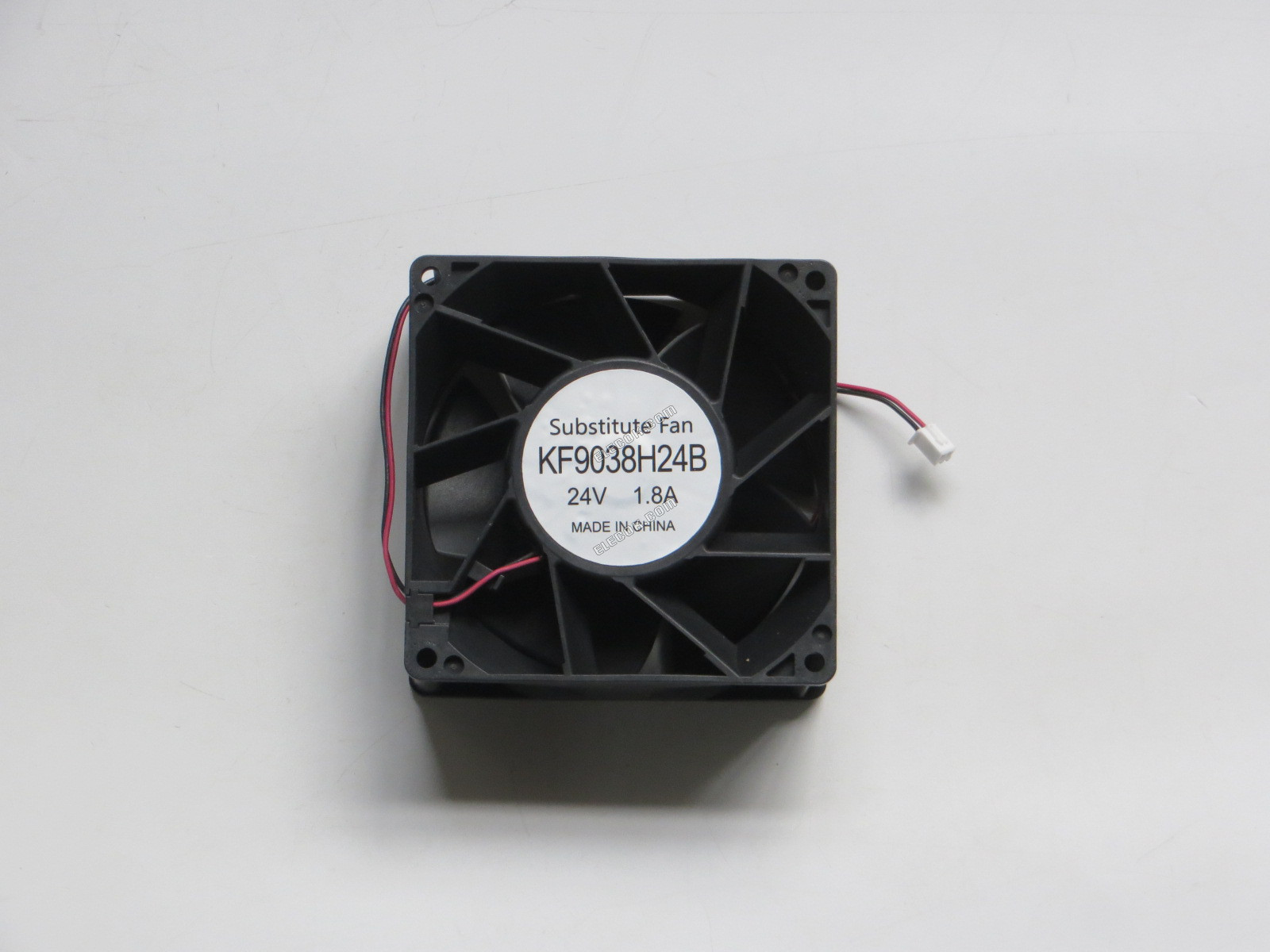 sanonda KF9038H24B DC 24V 1,8A 2 vezeték Hűtőventilátor helyettesítő felújított 