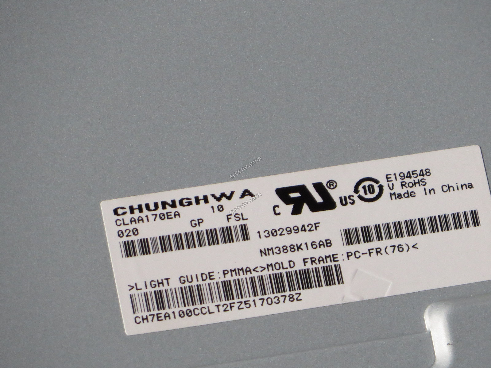 CLAA170EA10 CPT 17.0" a-Si TFT-LCD Panel 