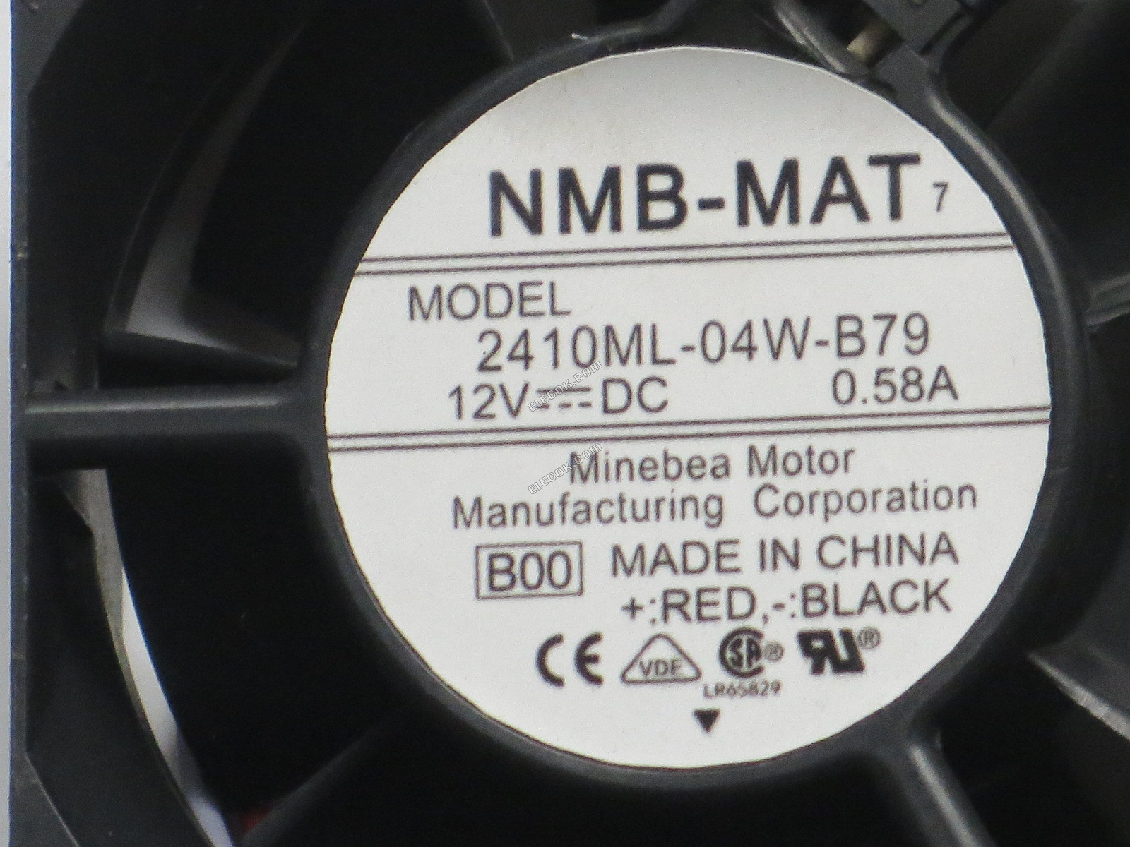 NMB 2410ML-04W-B79-B00 12V 0,58A 3 vodiče Chladicí Ventilátor 