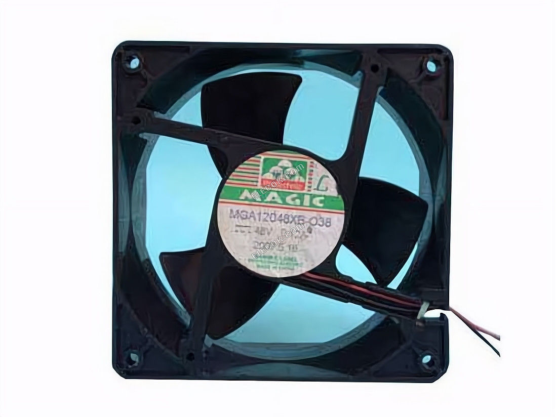 Protechnic Magic MGA12048XB-038 Szerver - Négyzet Ventilátor 48V0.12A, Alum, sq120x120x20mm, 2W 2 Vezeték 