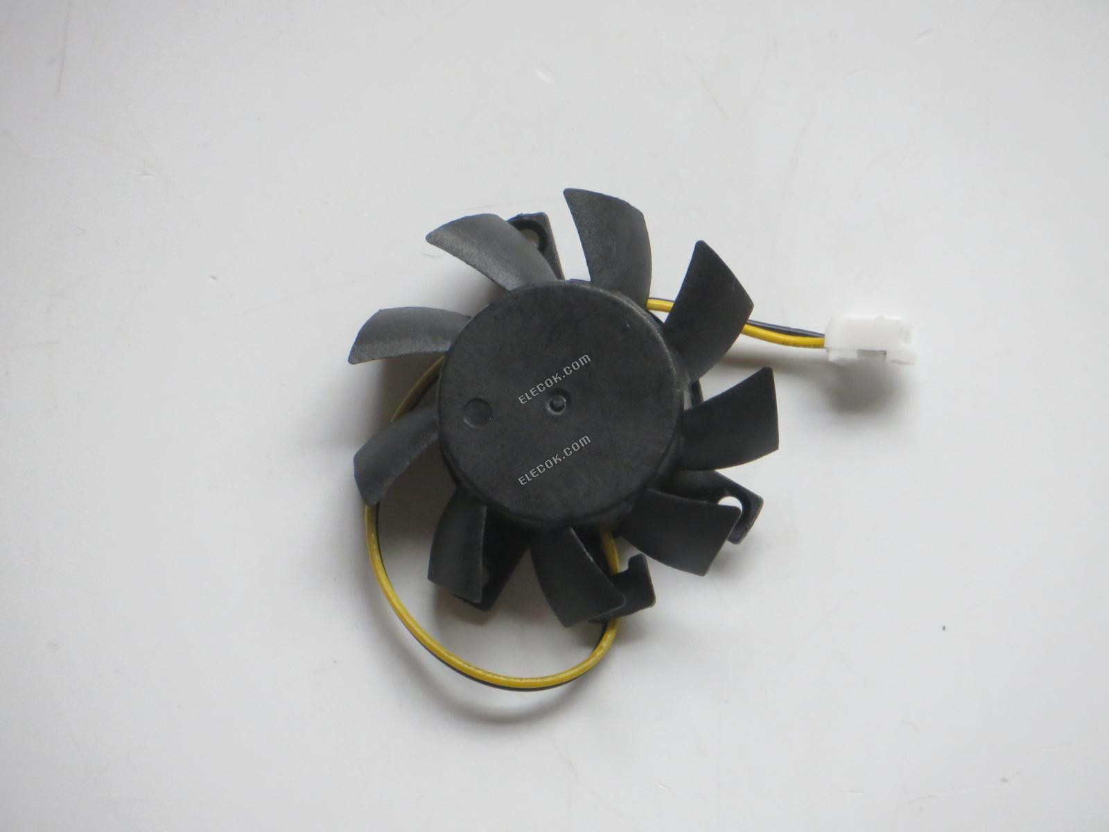 EVERFLOW T124010BL 2 12V 0.10A 2 vodiče Chladicí Ventilátor, Náhrada Ventilátor průměr 3.6CM; montáž hole spacing 3*3*2.3 CM 