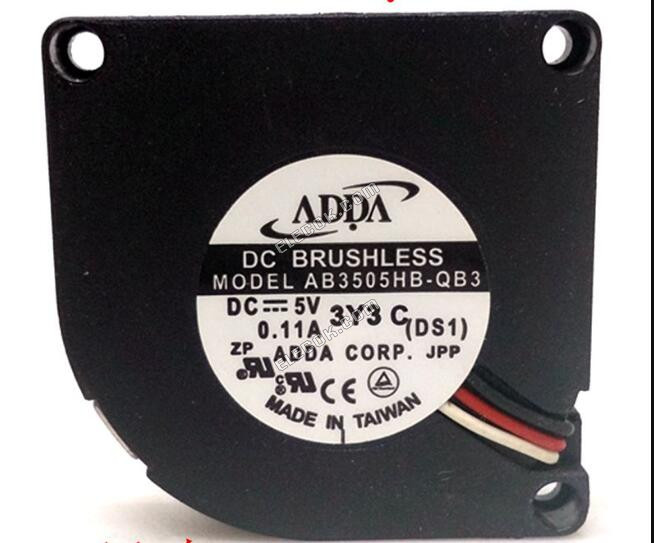 ADDA AB3505HB-QB3 5V 0,11A 3 vodiče Chladicí Ventilátor 