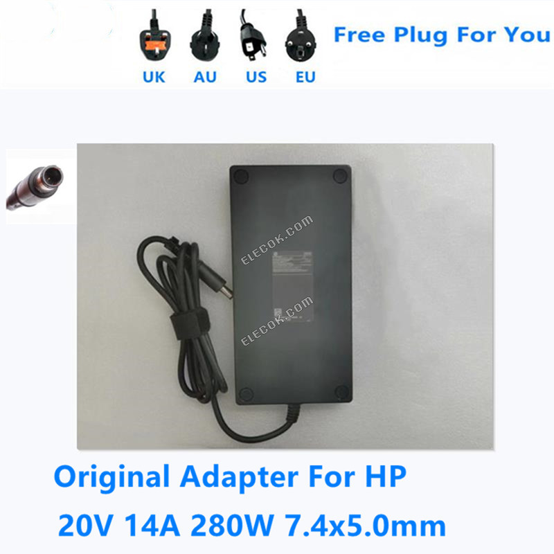 TPN-CA25 20V 14A 280W 7.4*5.0mm TPN-DA25 AC Adaptér Pro HP Napájení Notebooku Charger 