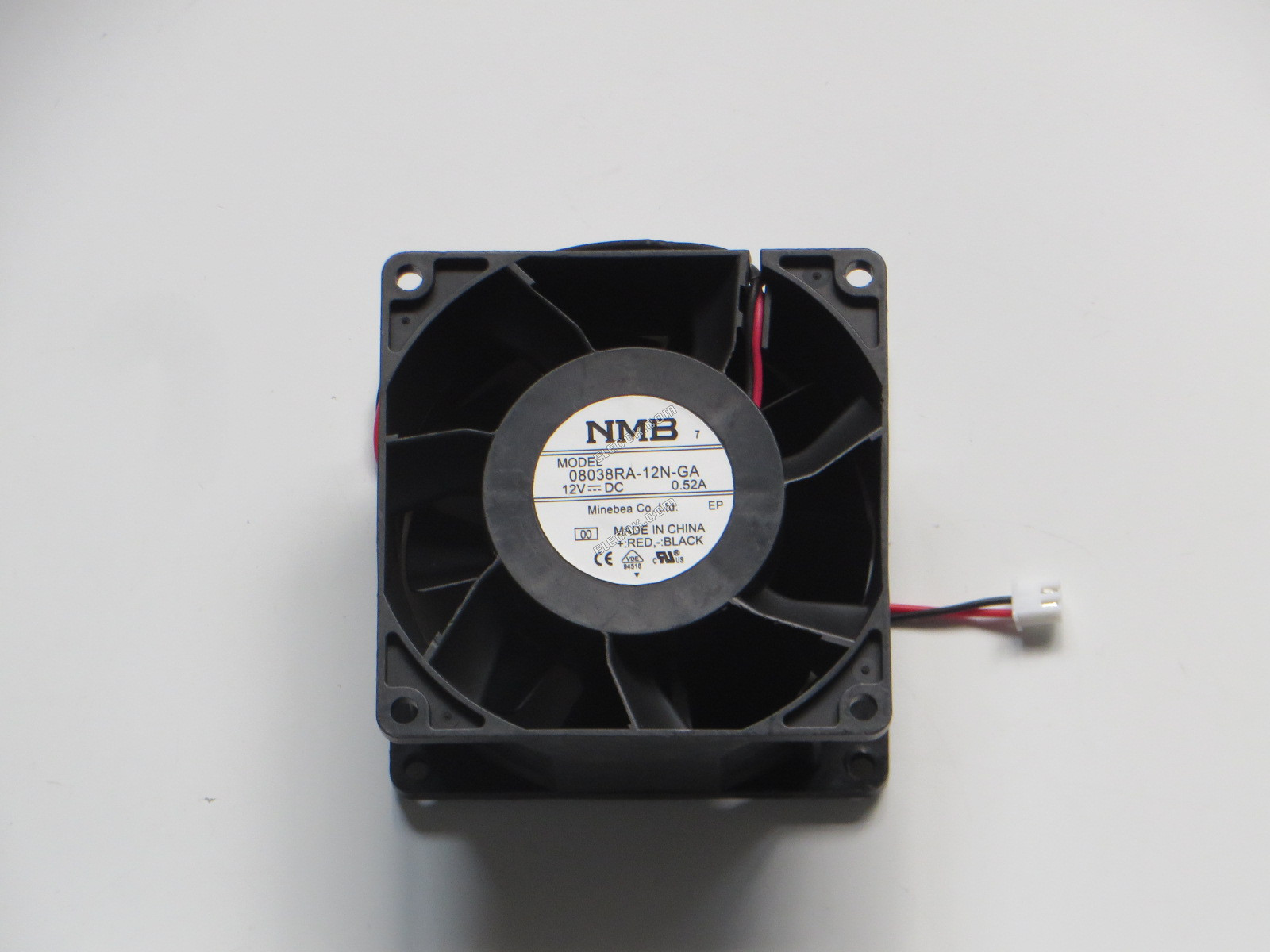 NMB 08038RA-12N-GA 12V 0,52A 2 vodiče Chladicí Ventilátor 