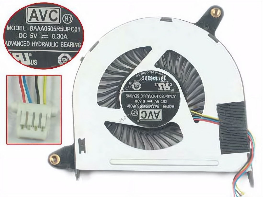 AVC BAAA0505R5UPC01 Chladicí Ventilátor BAAA0505R5UPC01 4 vodiče 