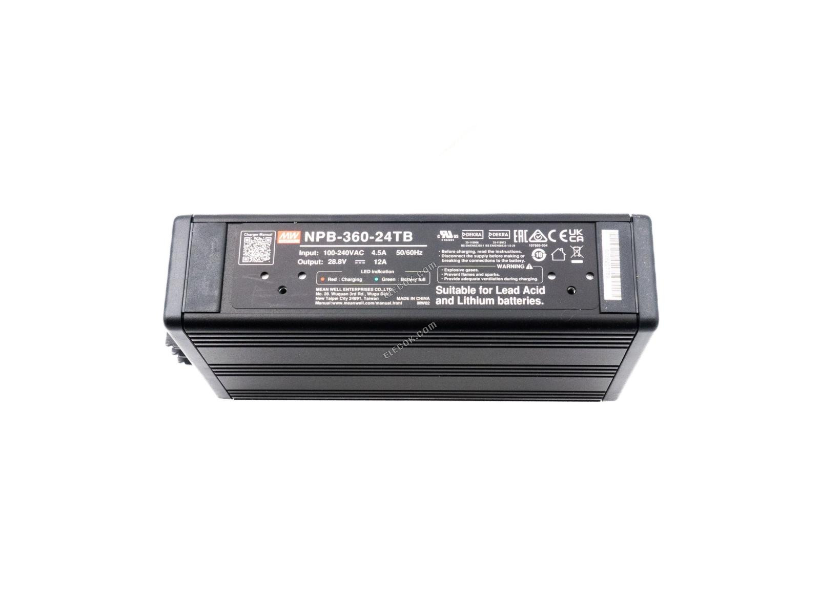 Mean Well NPB-360-24TB Baterie Charger 360W 24V Terminal Block 