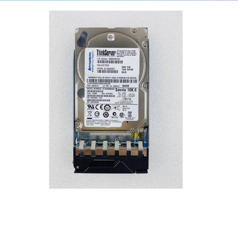 Lenovo 4XB0G45722 03T7875 03X3614 300G 10K 2.5 SAS hard drives
