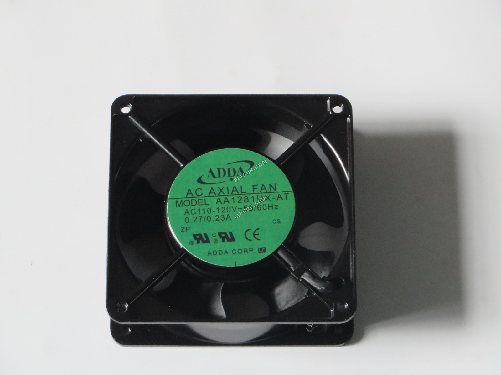 ADDA AA1281UX-AT-LF 110-120V AC 50/60HZ 0,27/0,23A Chladicí Ventilátor se zásuvkovým připojením 
