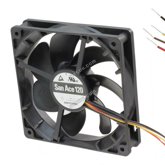 Sanyo 9S1212P4M01 12V 0,13A 4 vezeték Hűtőventilátor 