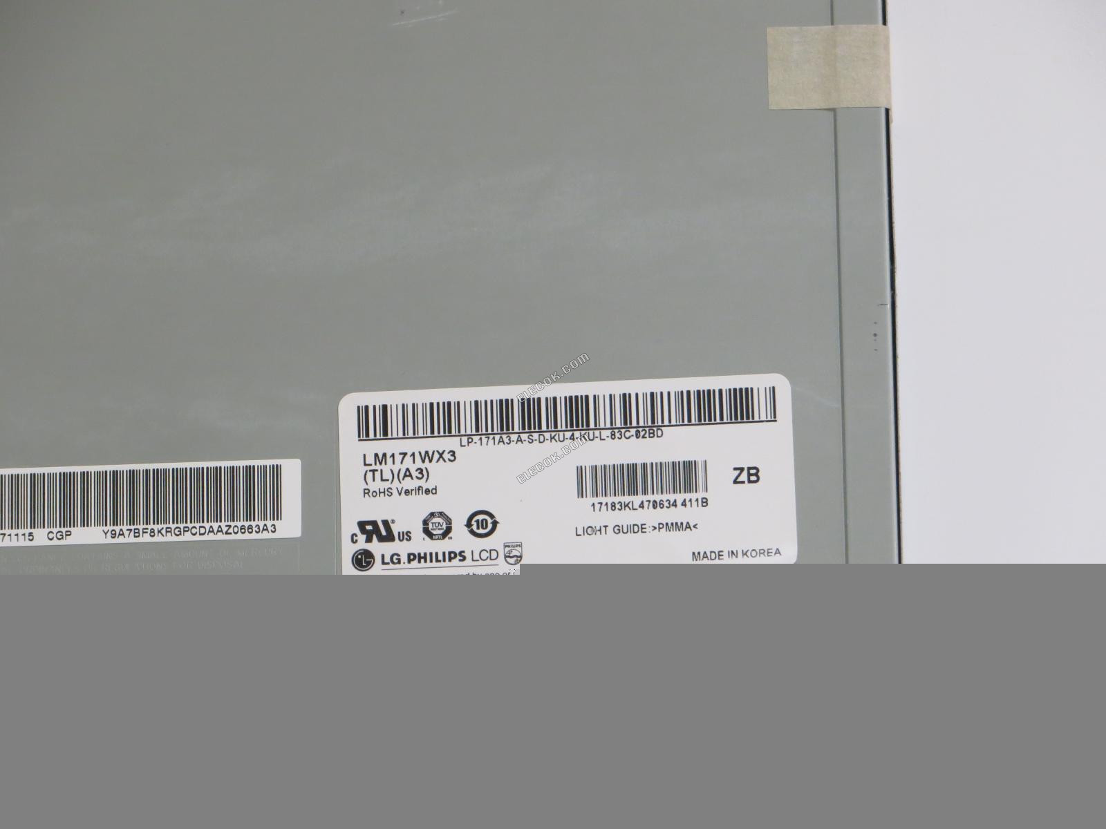 LM171WX3-TLA3 LG.Philips LCD 17,1" a-Si TFT-LCD Panel 
