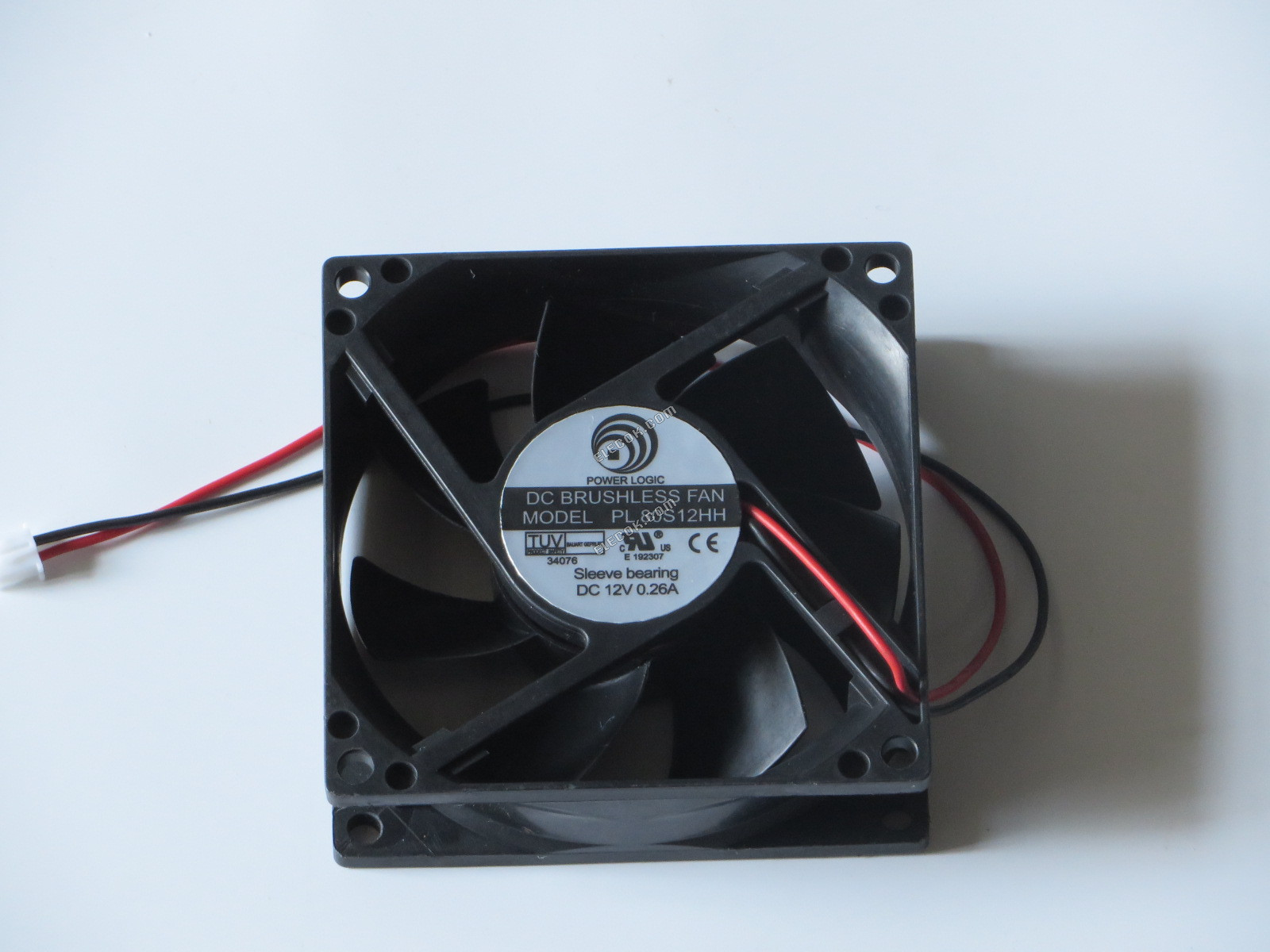POWER LOGIC PL80S12HH 12V 0,26A 2 vodiče chladicí ventilátor 