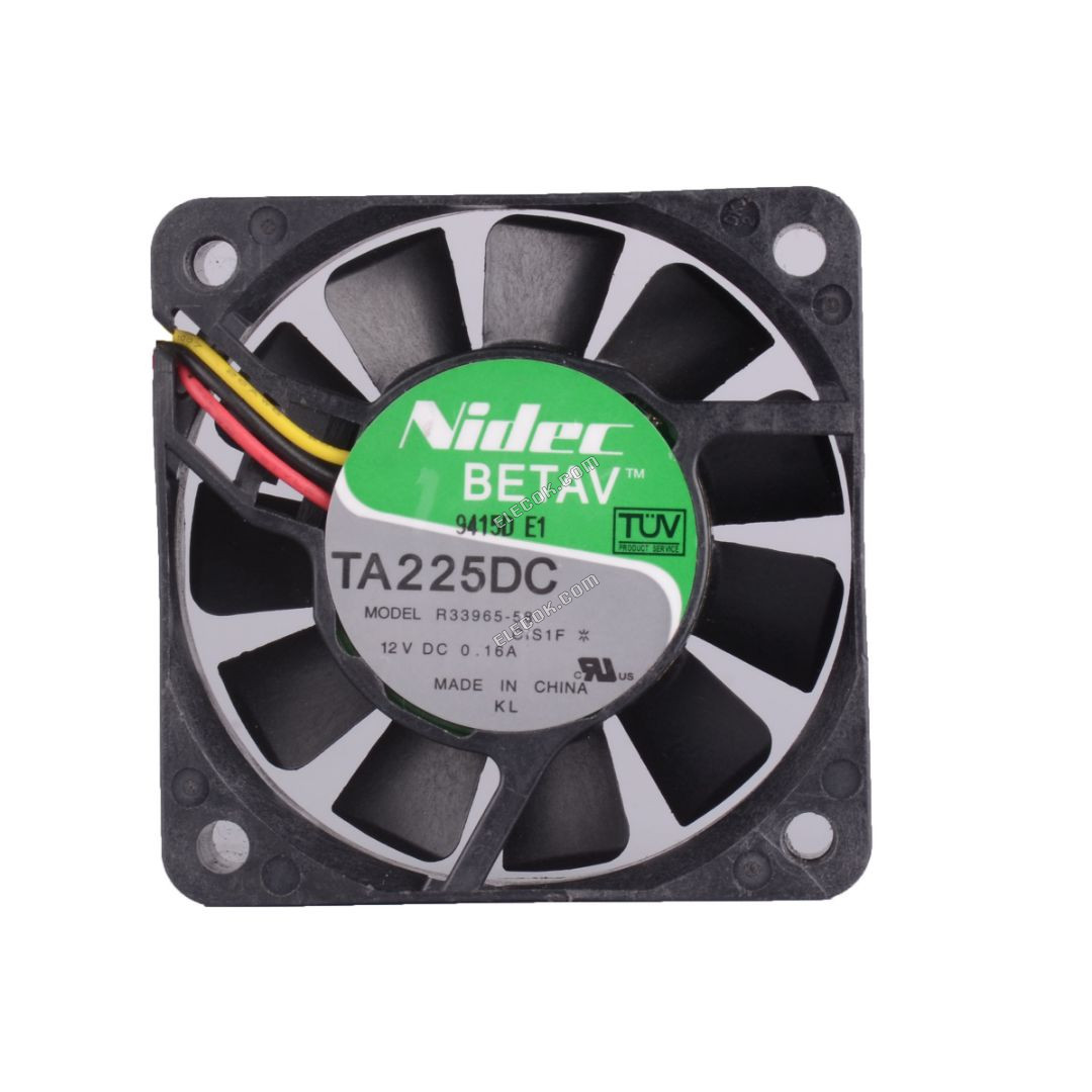 TA225DC R33965-57 6015 12V 0,16A NIDEC Hősugárzó Ventilátor 