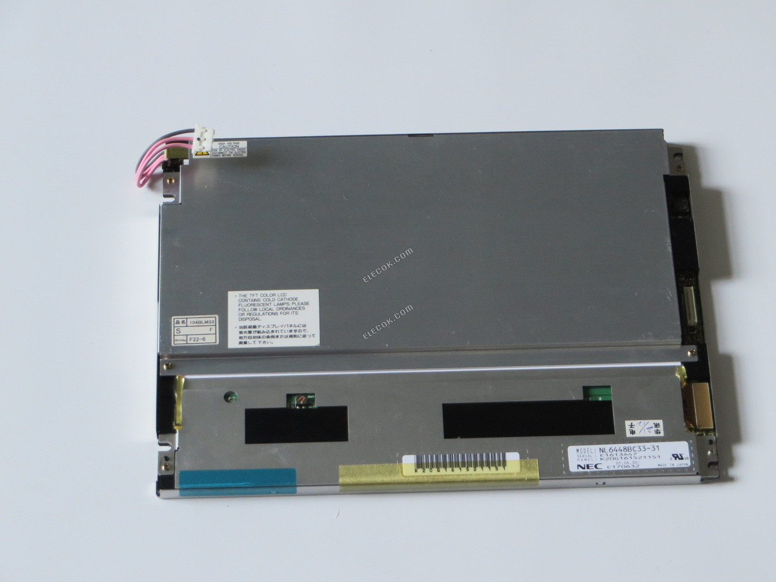NL6448BC33-31 NEC 10,4" A-Si TFT-LCD Panel Használatlan Régi Készlet 