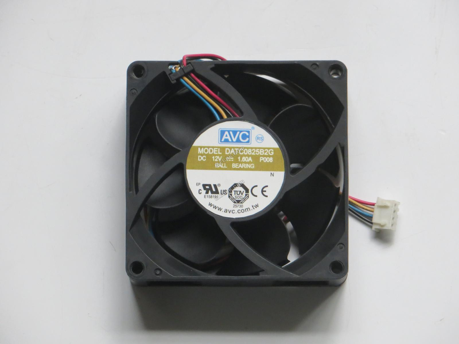 AVC DATC0825B2G 12V 1.60A 4 vezetékek Hűtőventilátor 