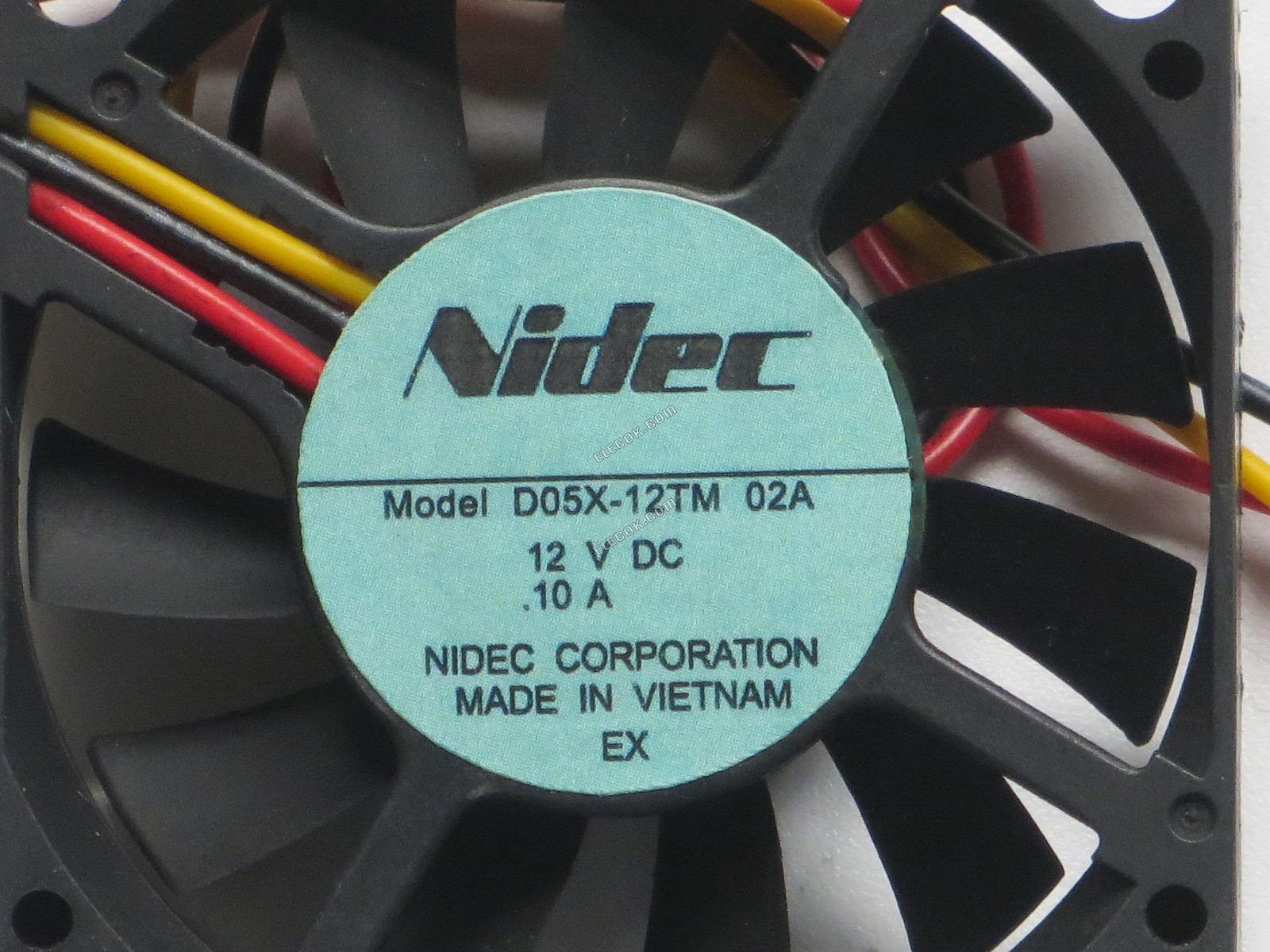 Nidec D05X-12TM 02A 12V 0.10A 3 vezeték hűtőventilátor 