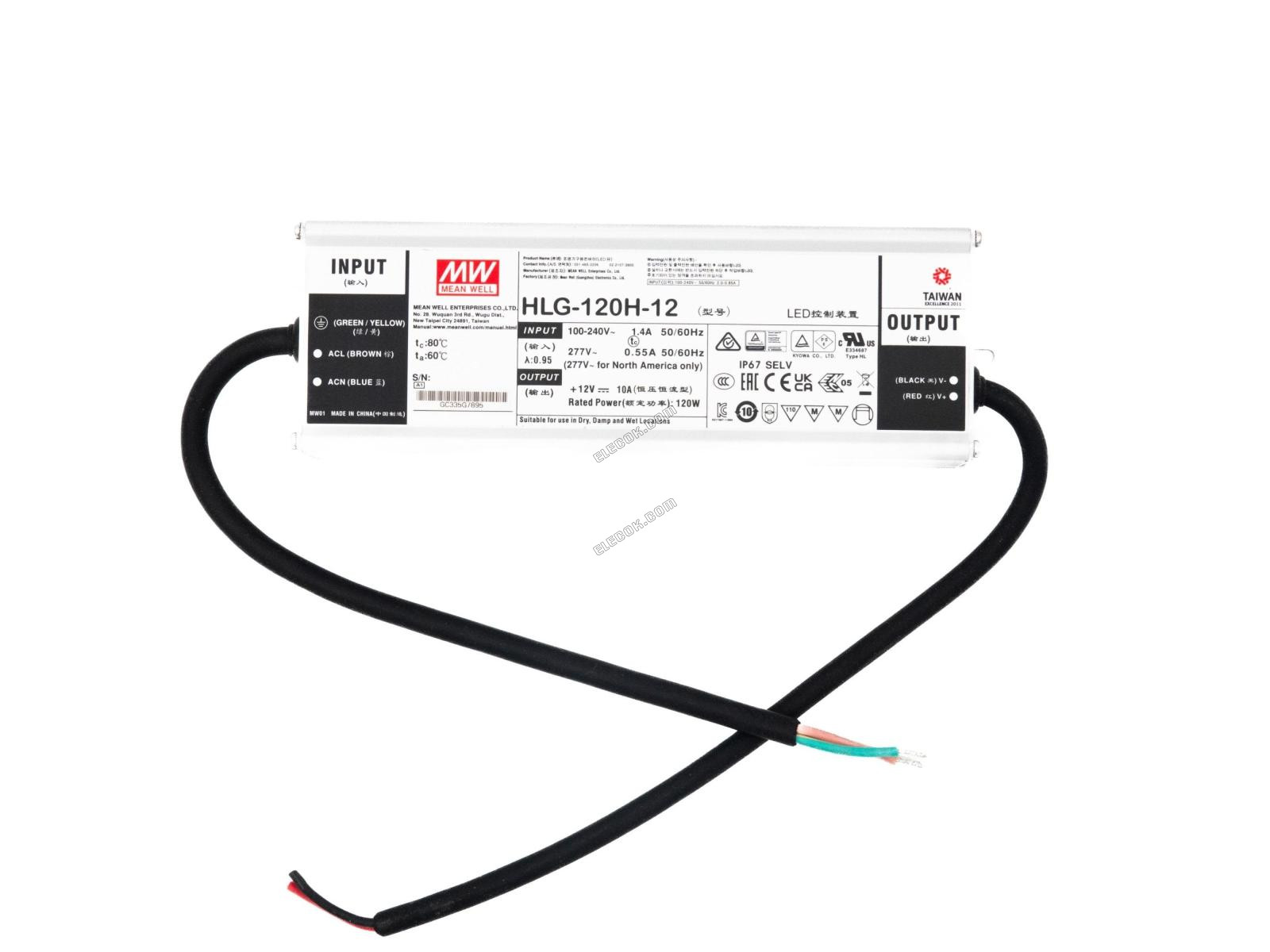 Mean Well HLG-120H-12 Napájecí Zdroj 120W 12V 