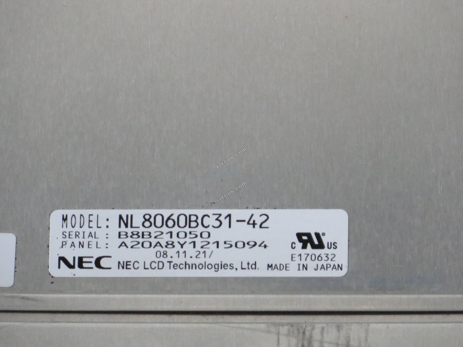 NL8060BC31-42 NEC 12,1" A-Si TFT-LCD Panel 