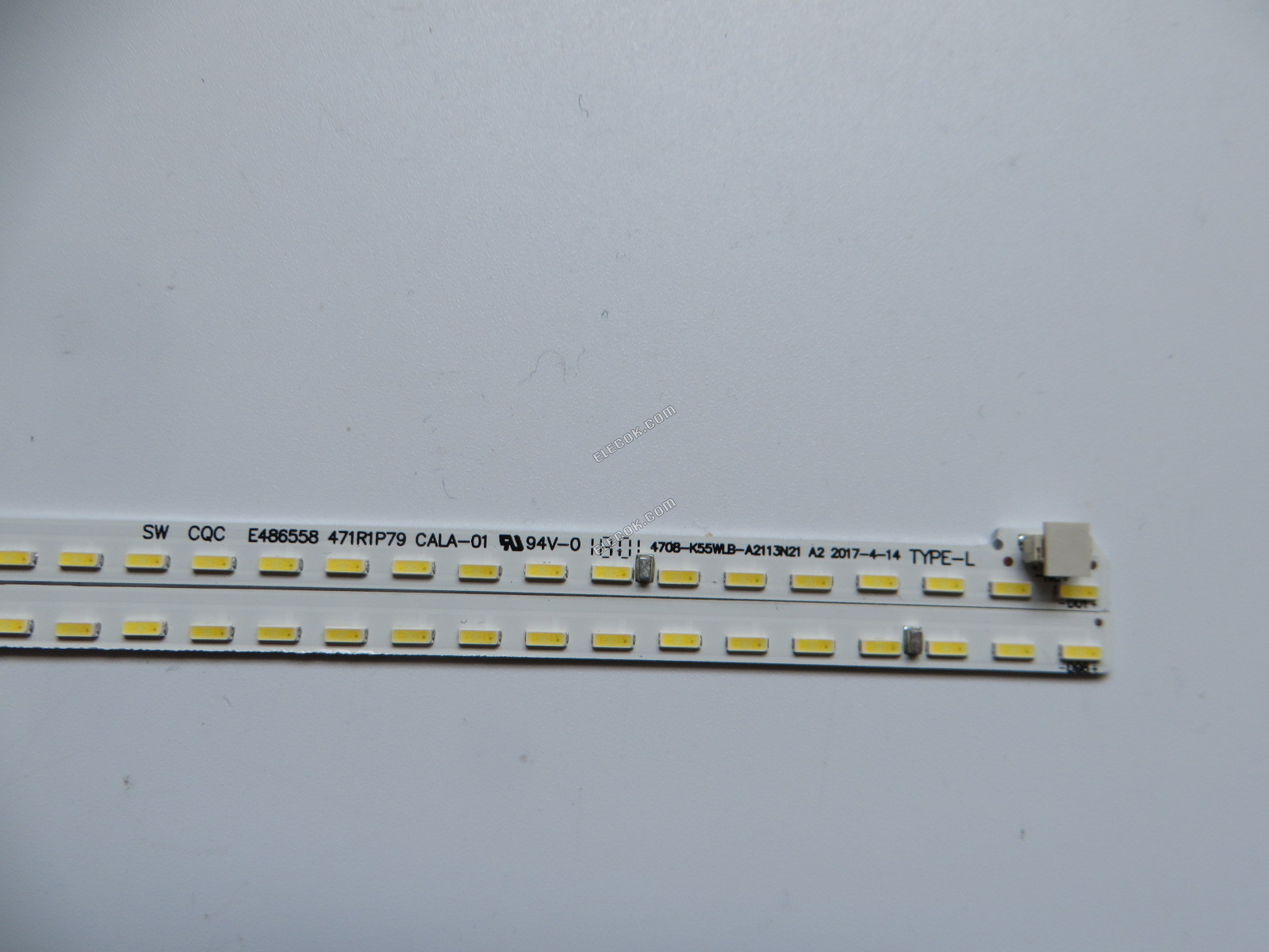 Philips 4708-K55WLB-A2113N11 +4708-K55WLB-A2113N21 LED Backlight Strips - 2 Strips
