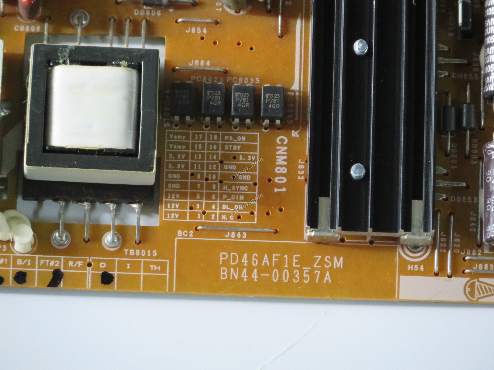 Samsung BN44-00357B BN44-00357A PD46AF1E_ZDY Tápegység számára UN46C6300SFXZA 
