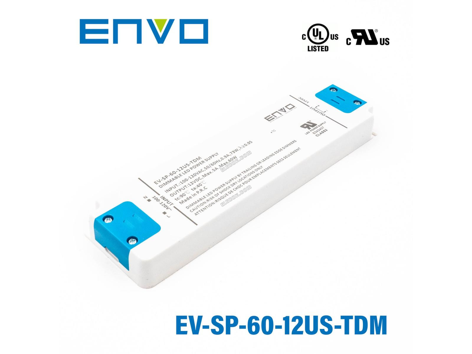 ENVO EV-SP-60-12US-TDM Triac Stmívatelný LED Ovladač 60W 12V 