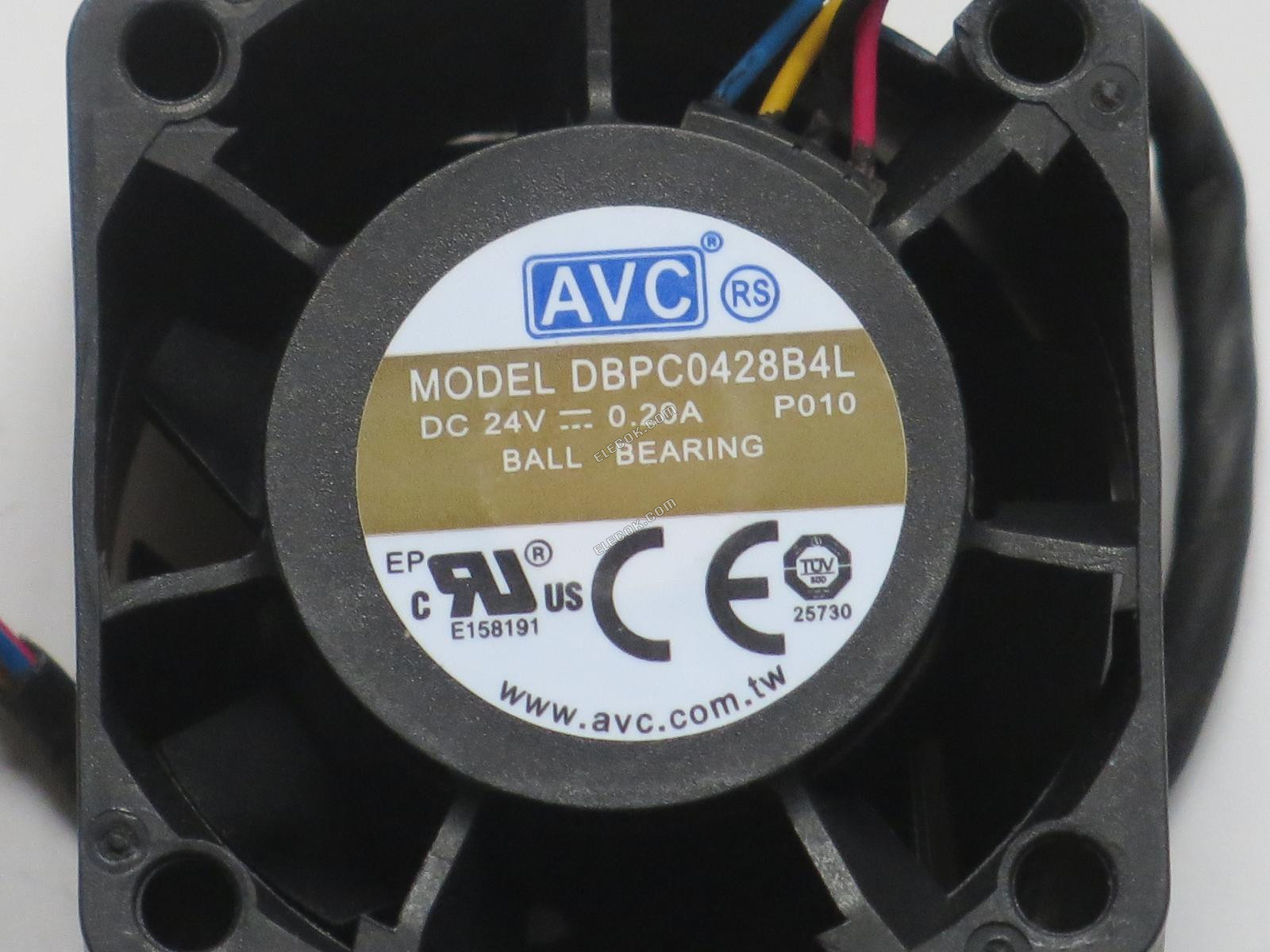 AVC DBPC0428B4L 24V 0.20A 4 vodiče Ventilátor 