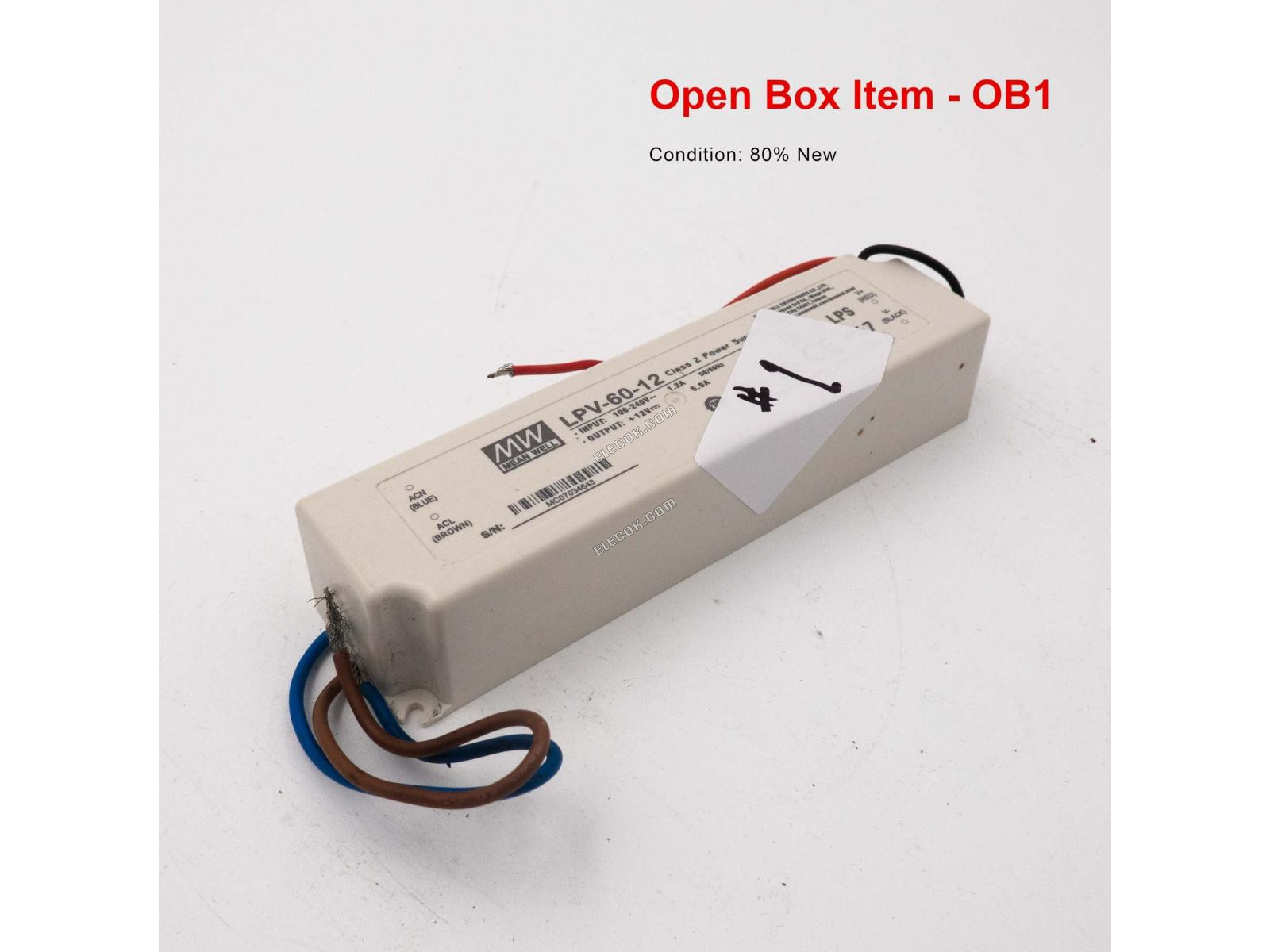 Mean Well LPV-60-12 Napájecí Zdroj 60W 12V - Otevřená Box 