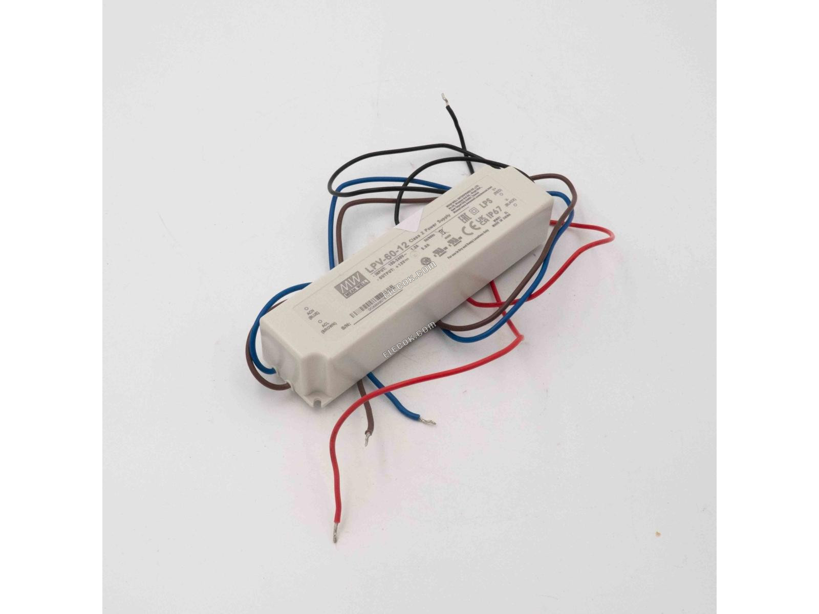 Mean Well LPV-60-12 Napájecí Zdroj 60W 12V - Otevřená Box 