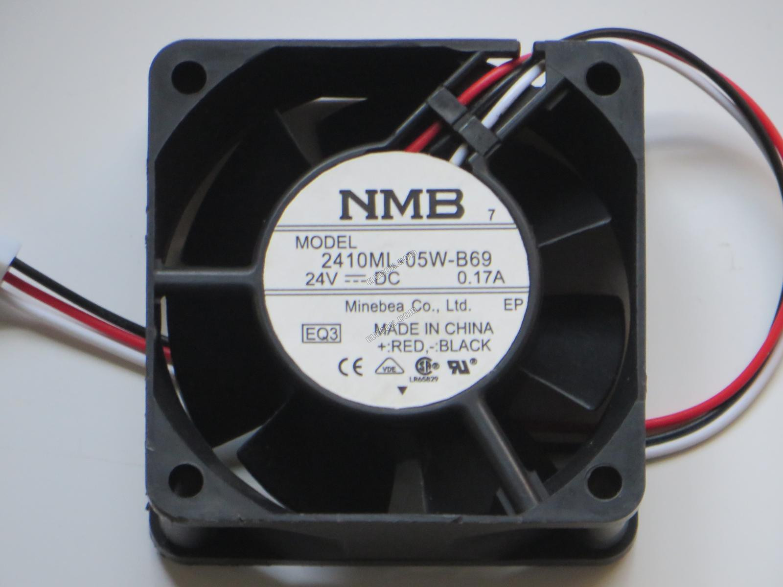 NMB 2410ML-05W-B69-EQ3 6025 6cm 24V 0,17A 3 vodiče ventilátor 