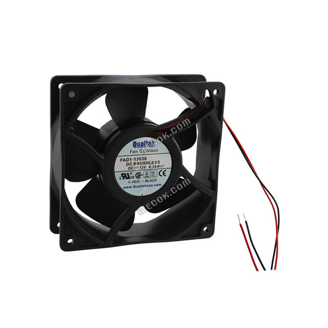 Qualtek FAD1-12038CHLW12 12V 0,22A 2,64W 2 vezeték Hűtőventilátor 