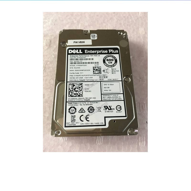 DELL ST600MP0005 0G6C6C G6C6C 1MJ200-157 600G 15K SAS EQ hard disk