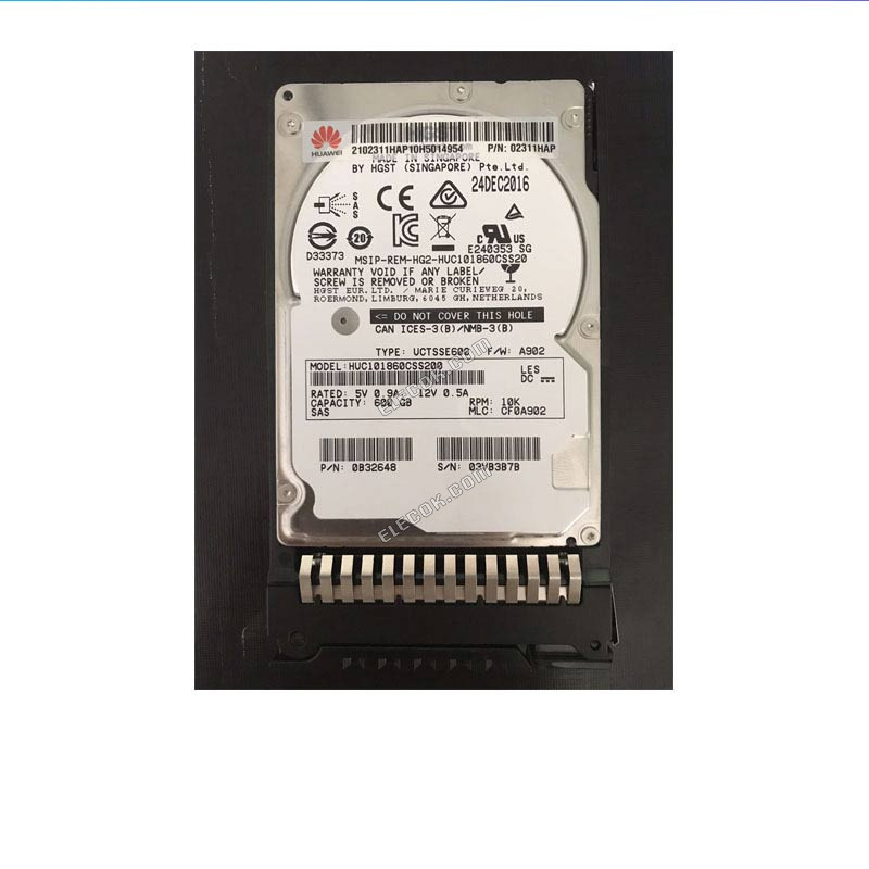 Huawei/For Huawei 600GB 2.5 10K SAS N600S1210W2 02311HAP server hard drive,used