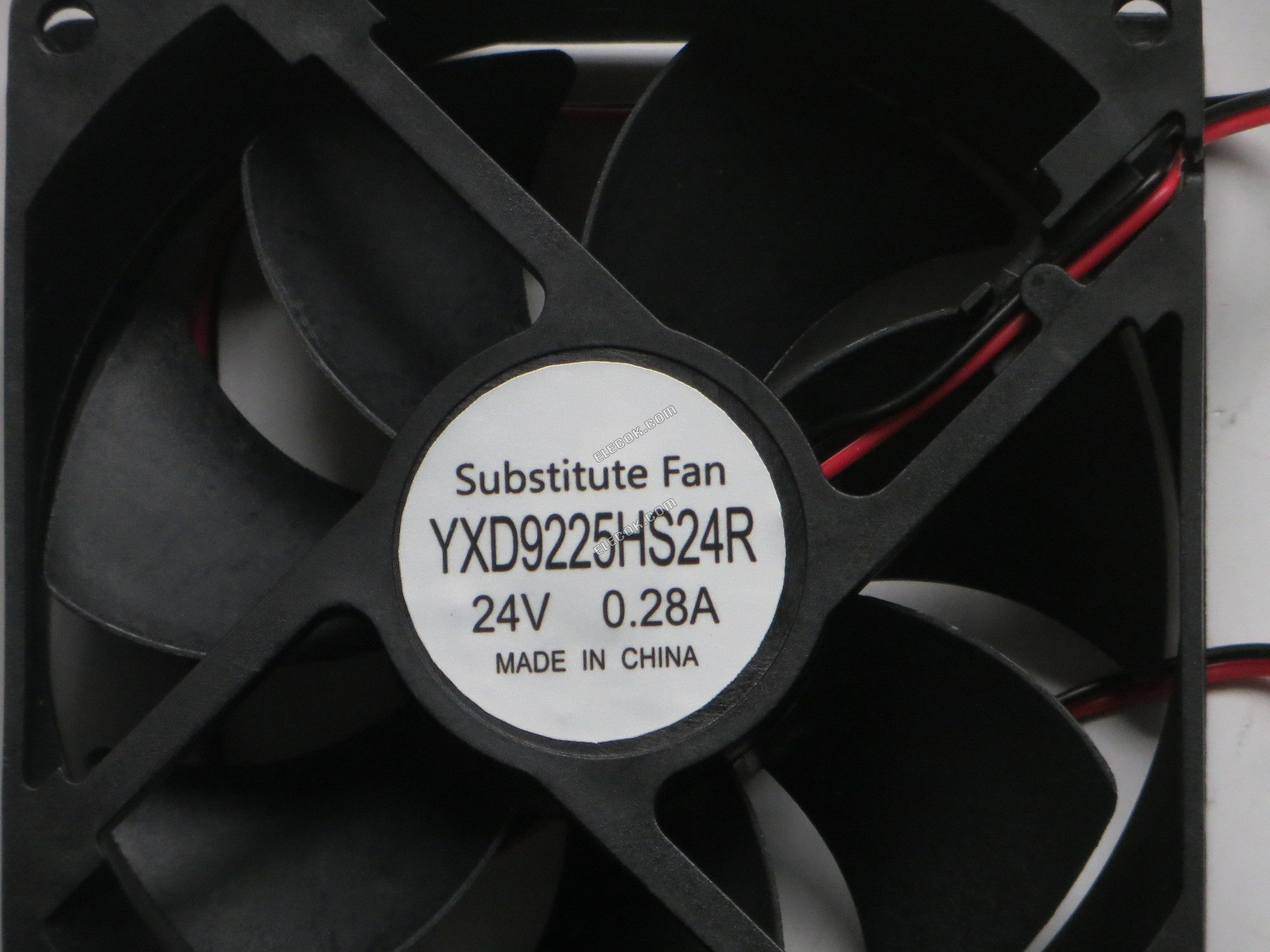 YUXUN YXD9225HS24R 24V 0,28A 6,5W 2 vodiče Chladicí Ventilátor, náhrada a repasovaný 