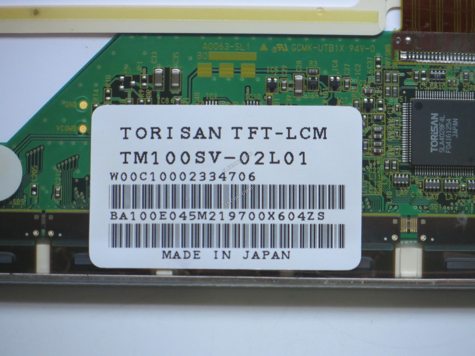 TM100SV-02L01 TORISAN 10.0" A-Si TFT-LCD Panel 
