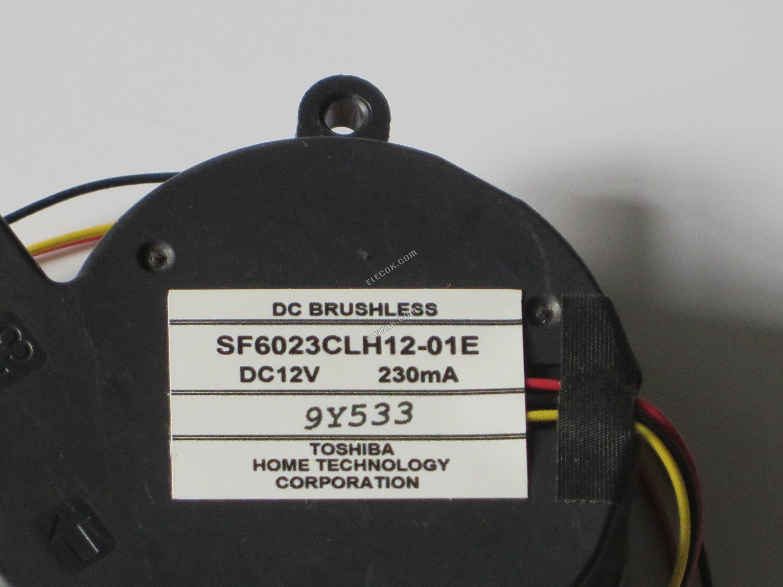 TOSHIBA SF6023CLH12-01E 12V 230mA 3 vezetékek Hűtőventilátor 