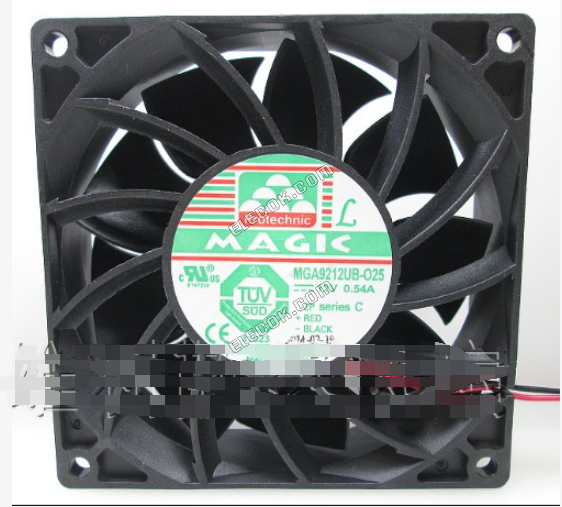 MAGIC MGA9212UB-O25 12V 0,54A 2 vodiče chladicí ventilátor 
