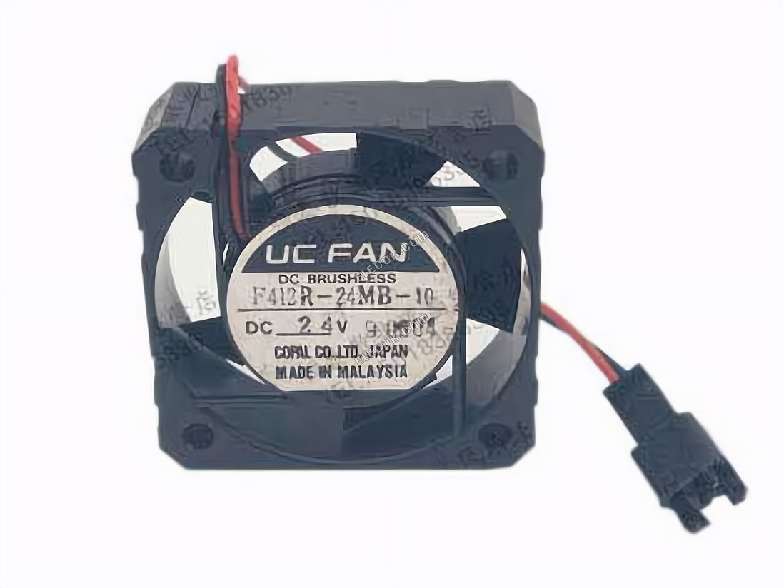 UC VENTILáTOR F412R-24MB-10 Szerver - Négyzet Ventilátor 24V, sq40x40x15mm, 100x2Wx2P 2 Vezeték 