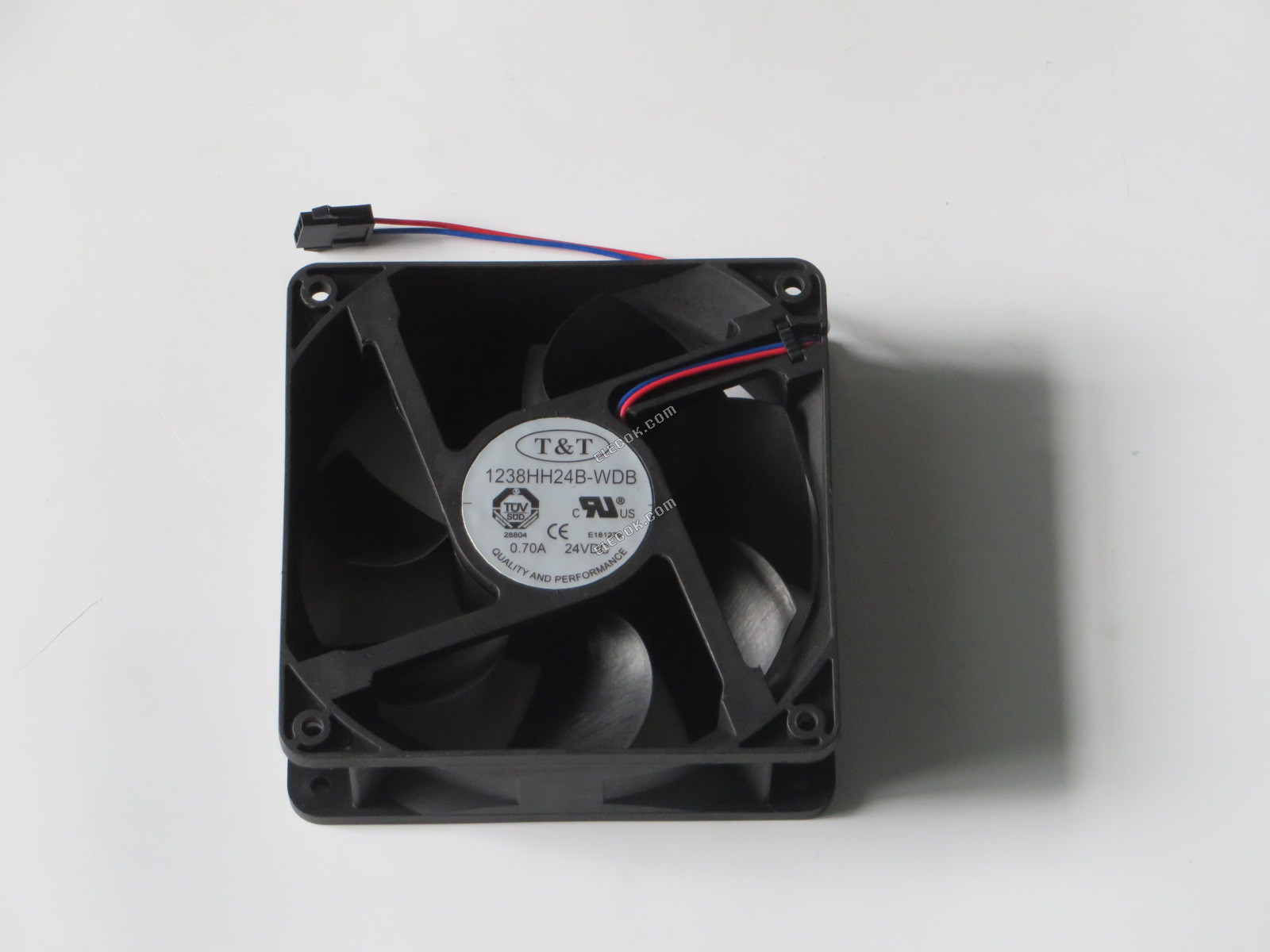 T&amp;T 1238HH24B-WDB 24V 0.70A 2 vodiče Chladicí Ventilátor, originální repasovaný 