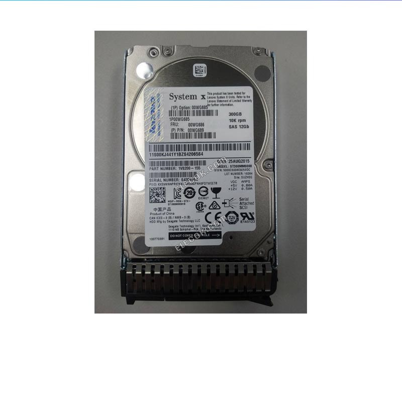 Lenovo 7XB7A00024 00YK013 300G 10K 12Gb SAS 2.5 SR550 SR650 HDD