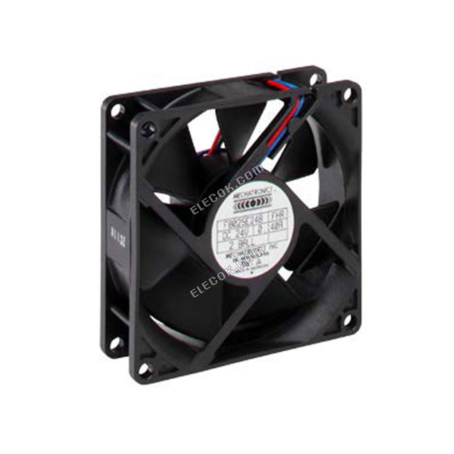 F8025L12B-FHR Mechatronics VENTILáTOR AXIáLNí 80X25MM 12VDC 2 Vodič Vývody 
