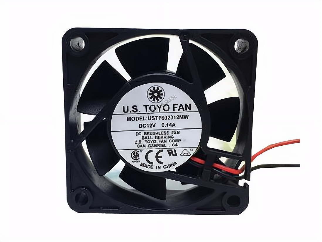 U.S TOYO USTF602012MW Serverový čtvercový Ventilátor USTF602012MW 2 vodiče 