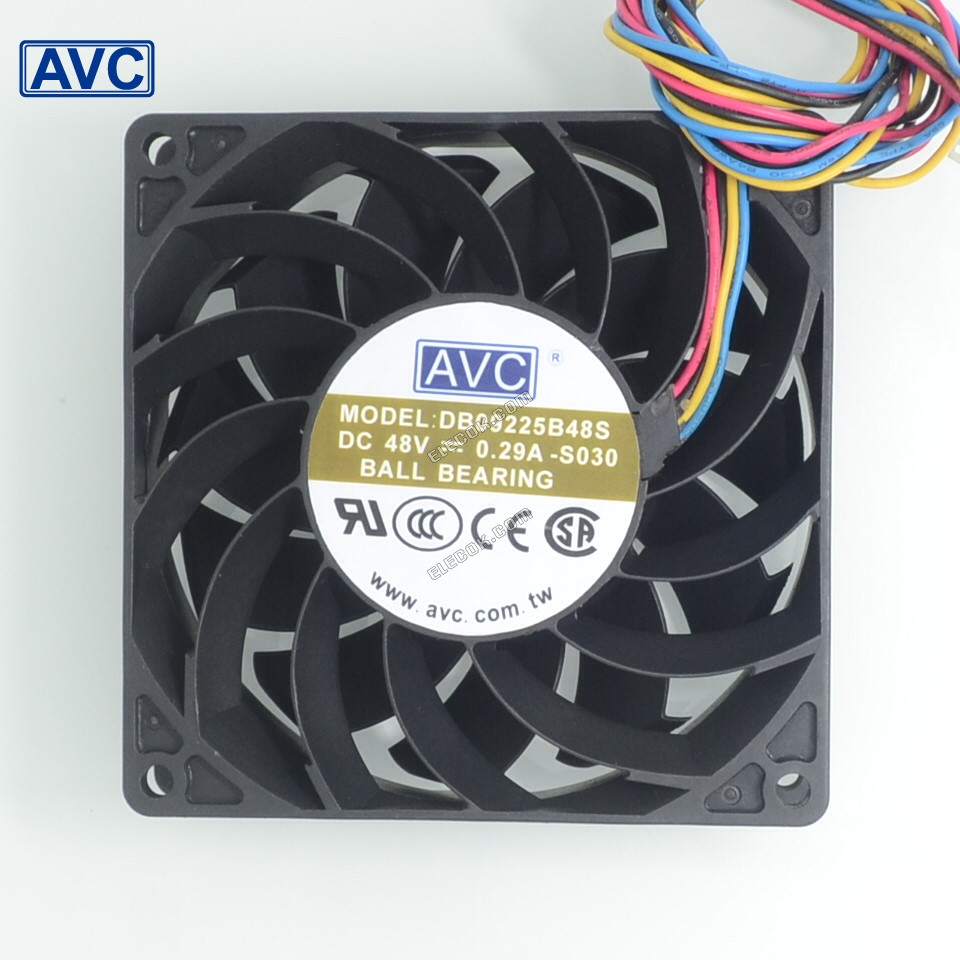 AVC DB09225B48S 48V 0,29A 4 vodiče Chladicí Ventilátor 