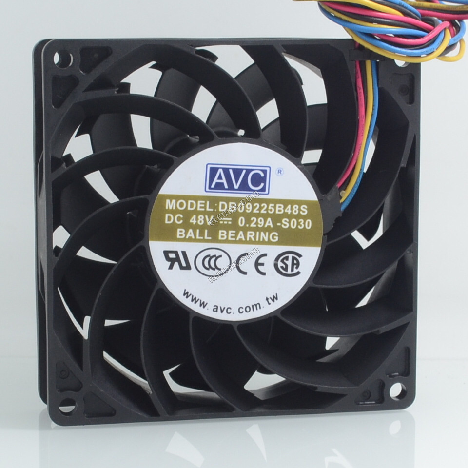 AVC DB09225B48S 48V 0,29A 4 vodiče Chladicí Ventilátor 