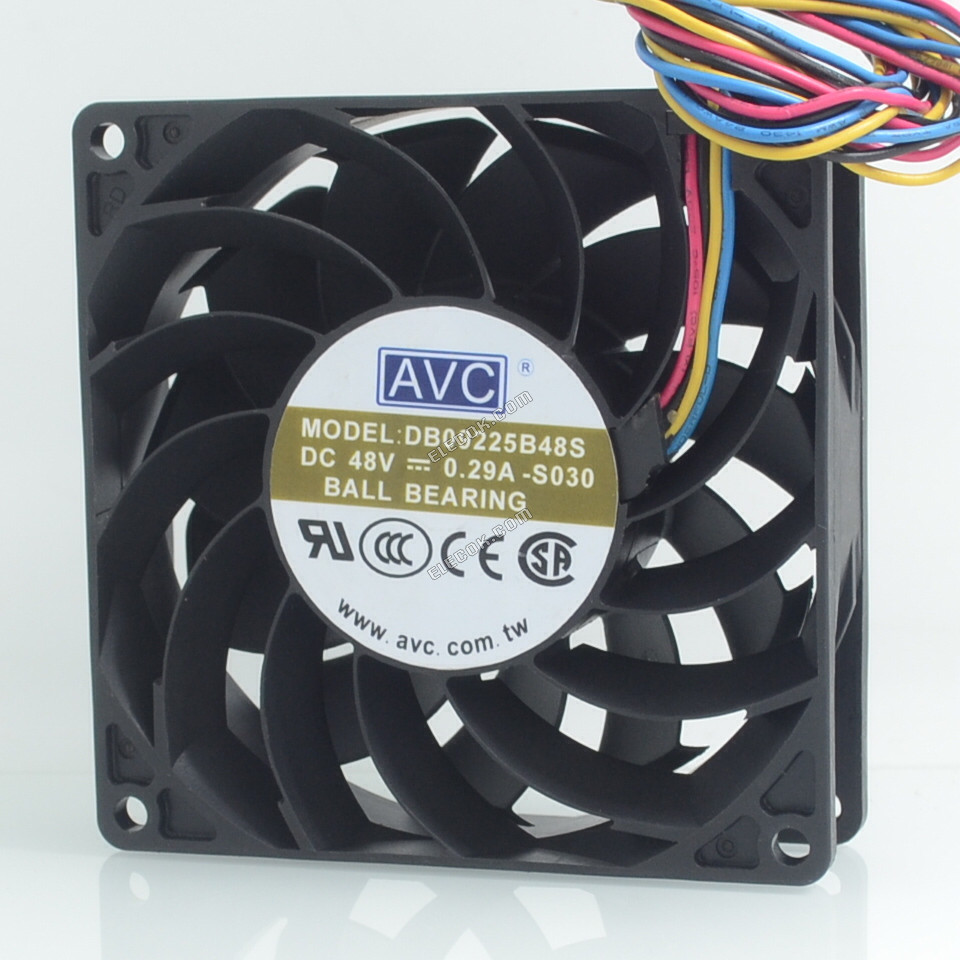 AVC DB09225B48S 48V 0,29A 4 vodiče Chladicí Ventilátor 