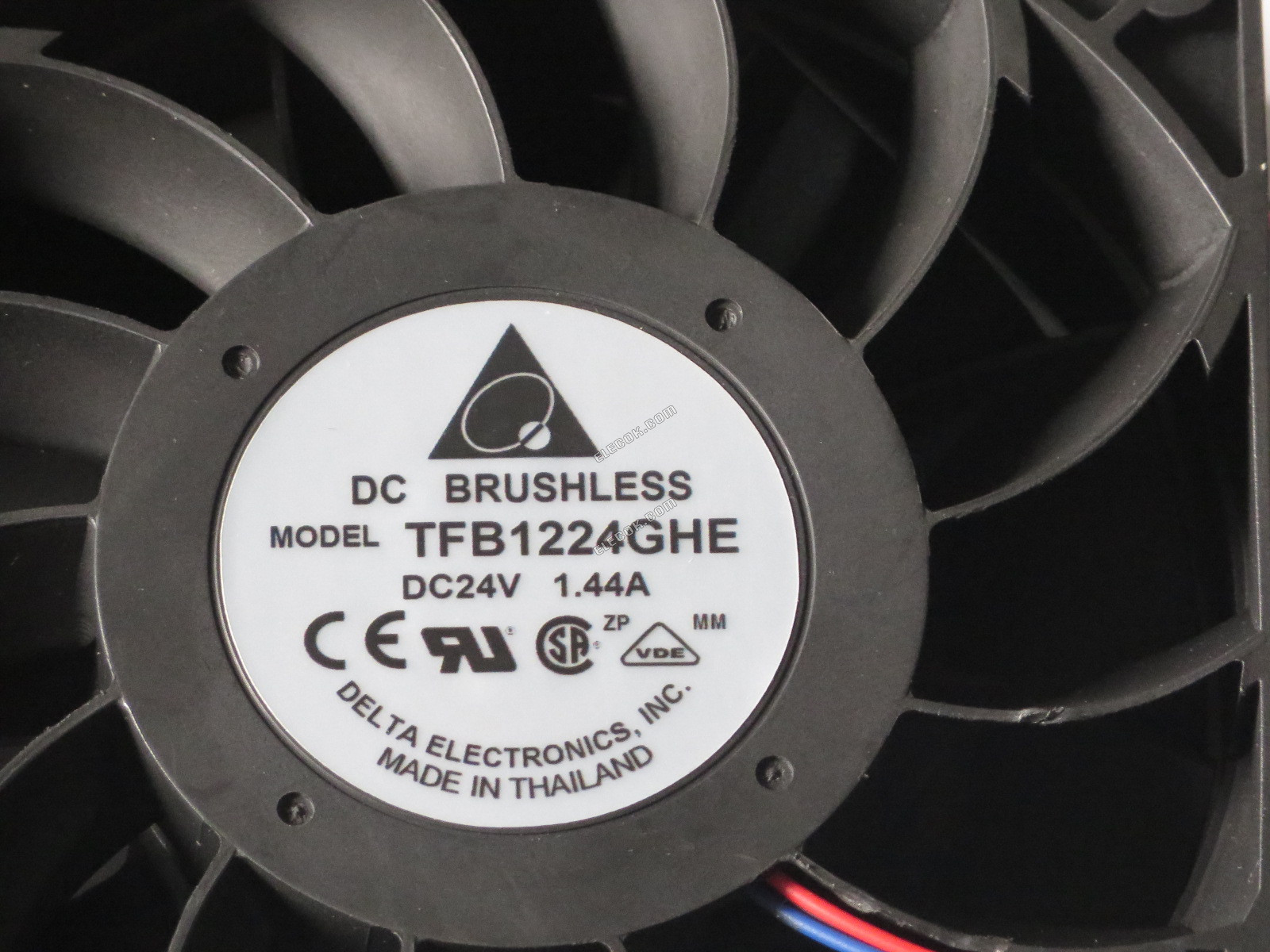 DELTA TFB1224GHE 24V 1,44A 3 vezeték hűtőventilátor 